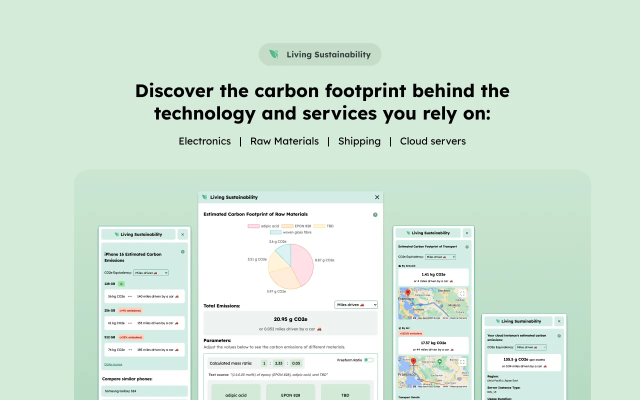 living sustainability browser prototype